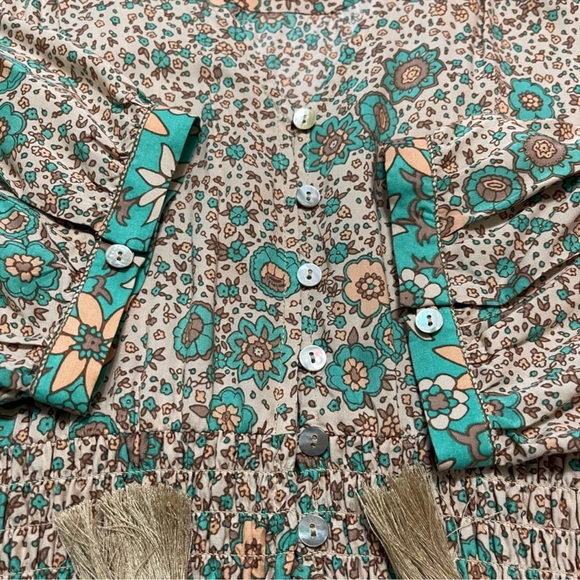 🦄 Spell Boho Blossom Gown in Sage size S - Picture 6 of 10